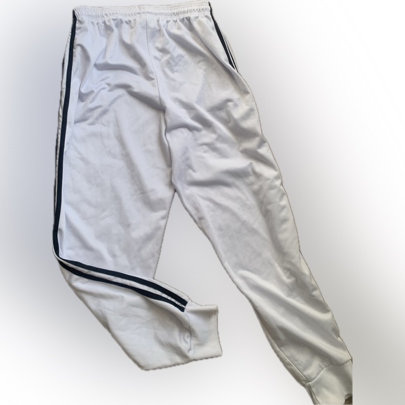 Bundle 3 Men's large Athletic sweat & Track Pants white, black Stripes, 2 green - Picture 2 of 11